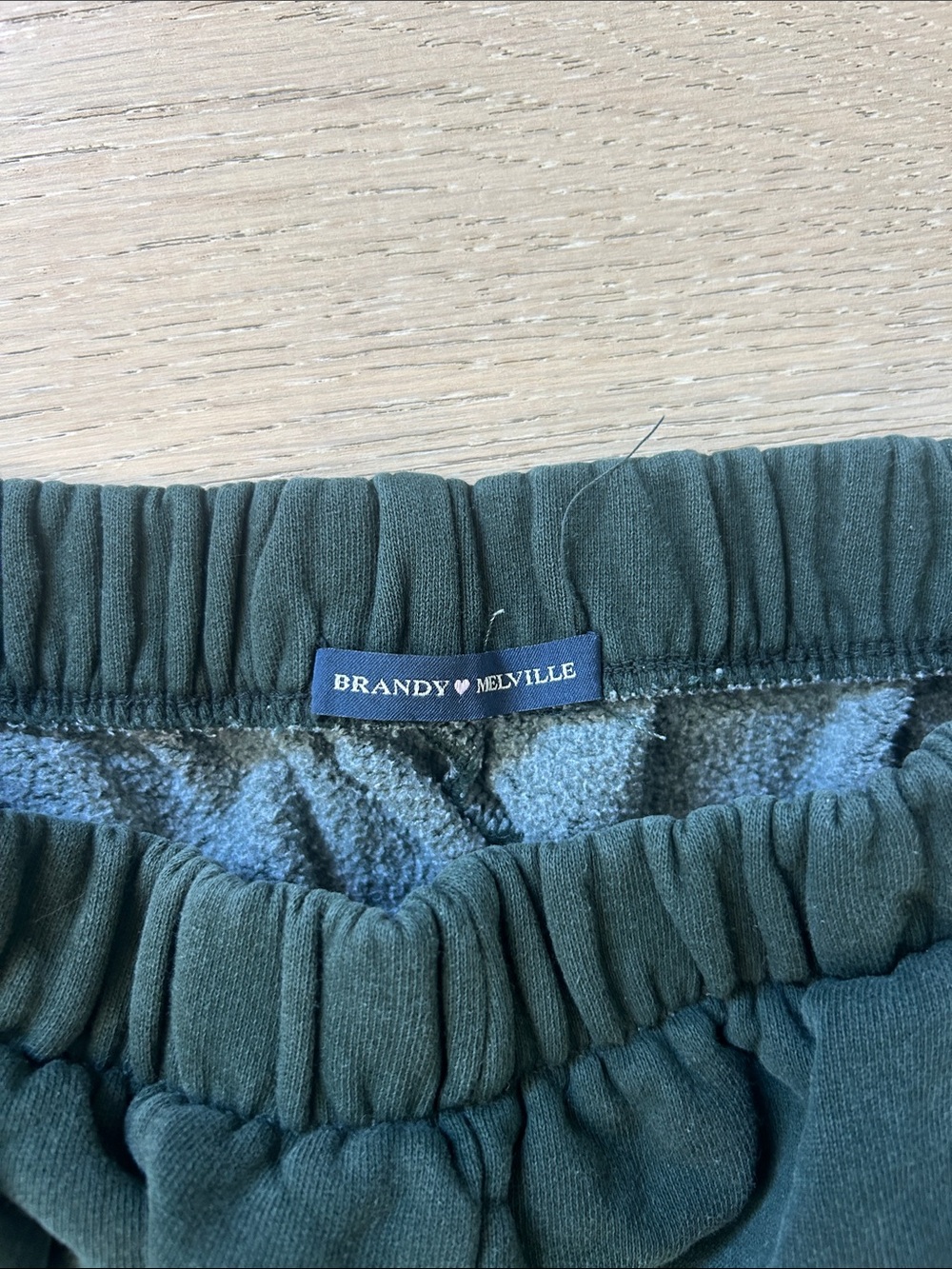 Brandy Melville Dark Green Jogger Sweatpants - Picture 2 of 2
